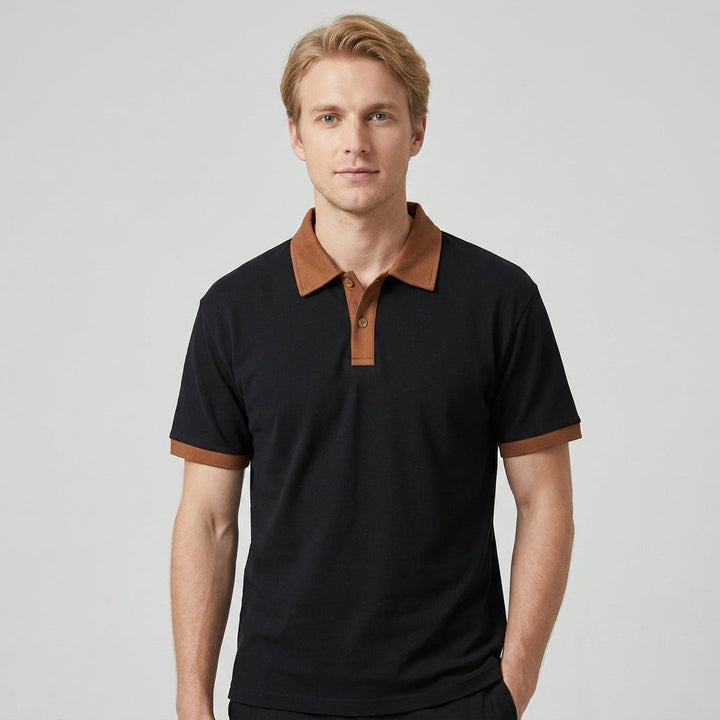 Harrington Oxford | Contrast Collar Polo Shirt For Men