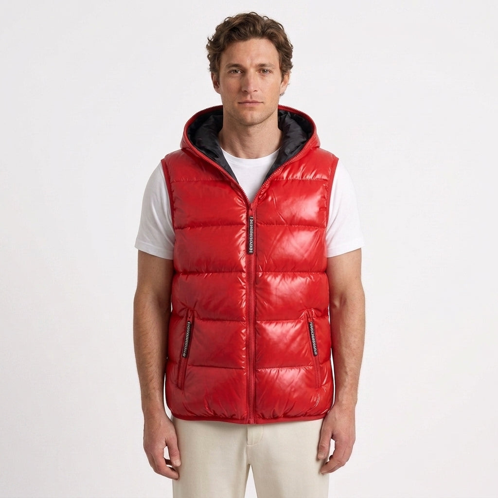 Men's Quilted Hooded Jacket