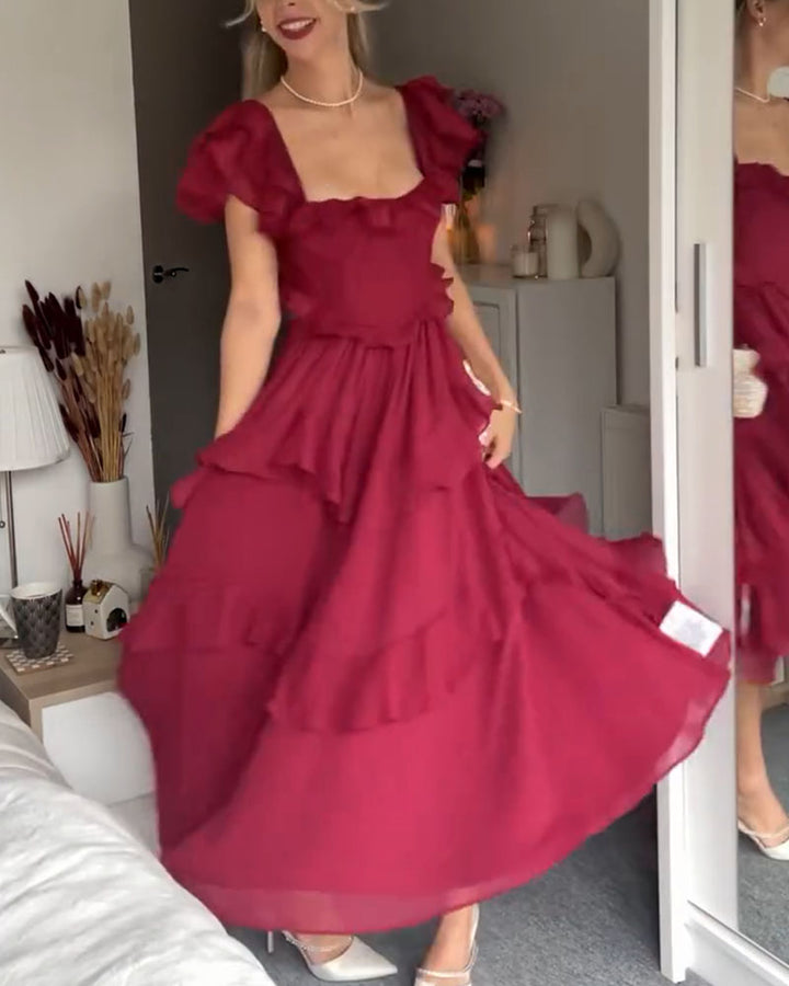 Elisa Ruffle Dress - Elena Harper