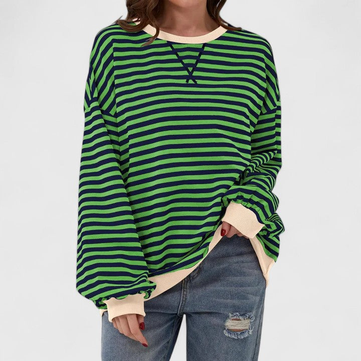 GRACE – OVERSIZED STRIPED SWEATER