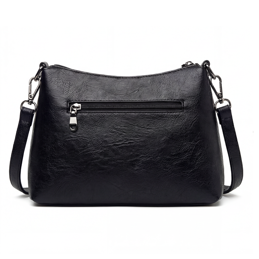 Carria Soft Leather Crossbody With 3 Compartments - Elena Harper