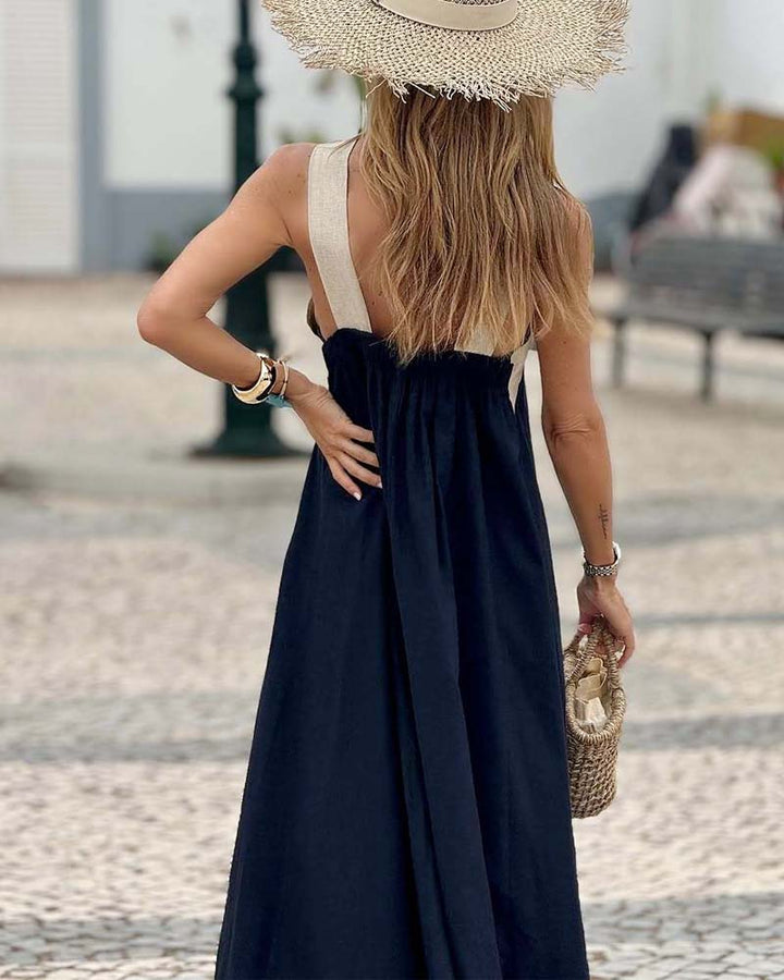 Serena Cross Neck Dress - Elena Harper