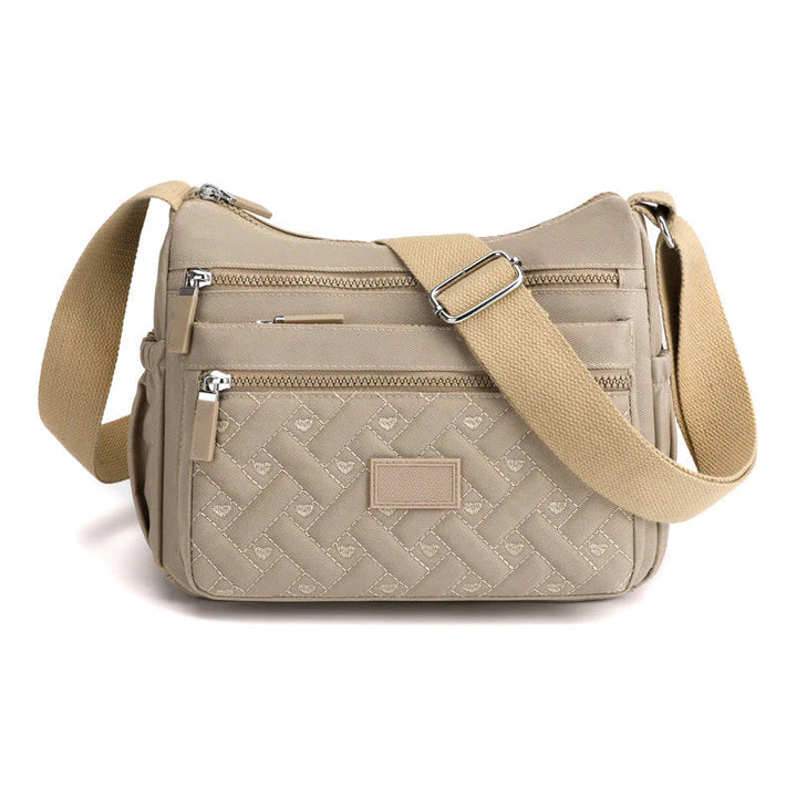 Lightweight and Functional Multi-Pocket Shoulder Bag for Women