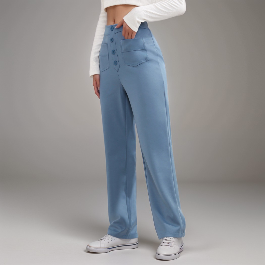 Elsa Trendy Elastic High Waist Sculpt Pants, view 10 - Elena Harper