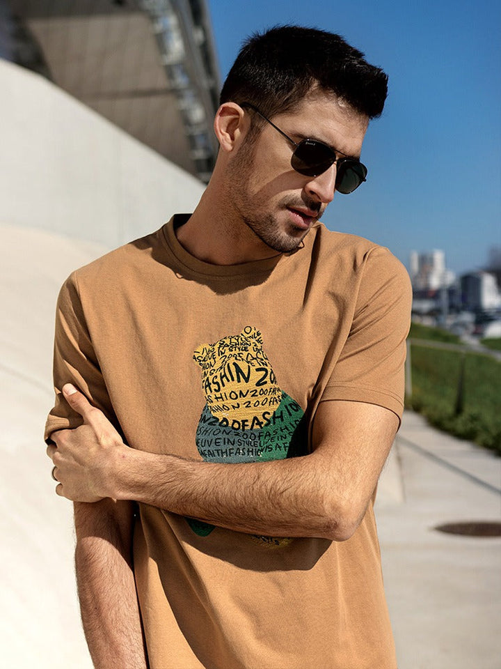 Men's Cotton Graphic Print T-Shirt - Tomás