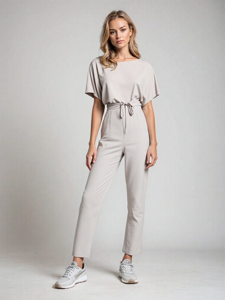 Sophie - Playful Women's Jumpsuit with Short Sleeves