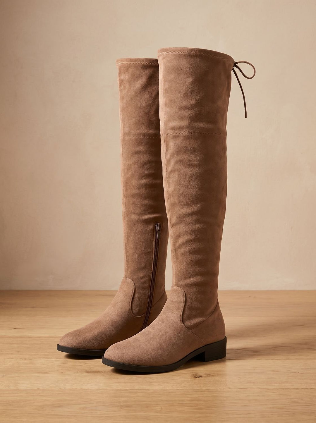 Elena | Elegant Over-the-Knee Boots Made of Soft Faux Suede