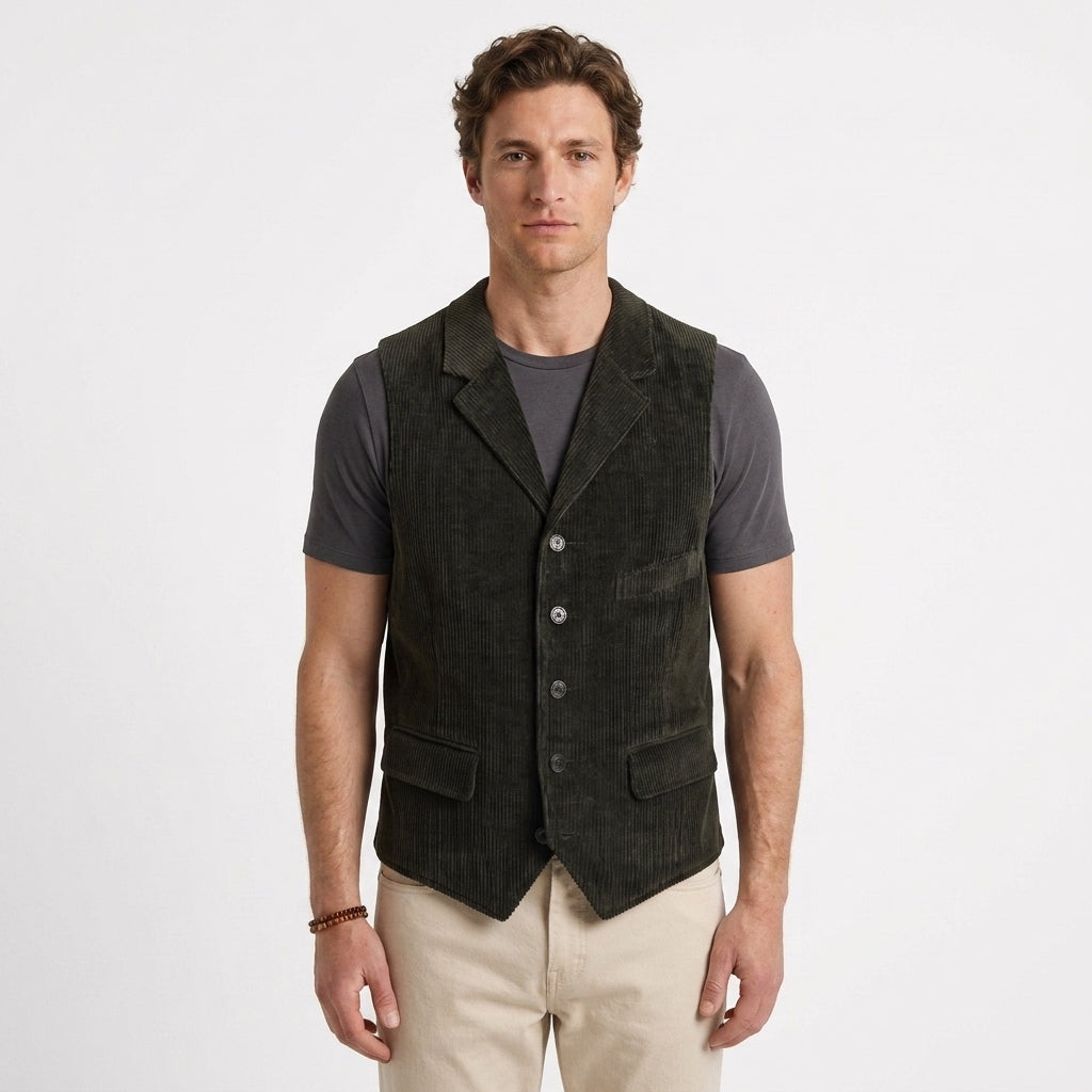 Corduroy Blazer with Wide Wale for Men