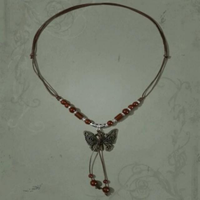 Ethnic Butterfly Pendant Necklace