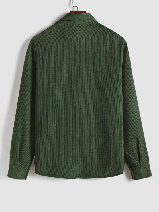 Long Sleeve Button-down Shirt for Men - Elena Harper