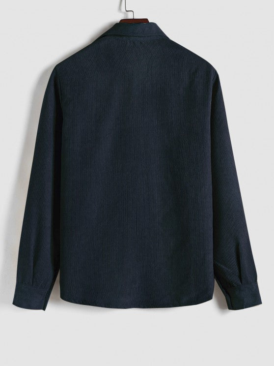 Long Sleeve Button-down Shirt for Men - Elena Harper