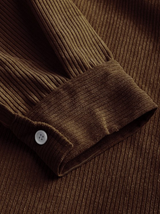 Long Sleeve Button-down Shirt for Men - Elena Harper