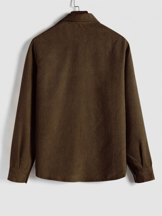Long Sleeve Button-down Shirt for Men - Elena Harper