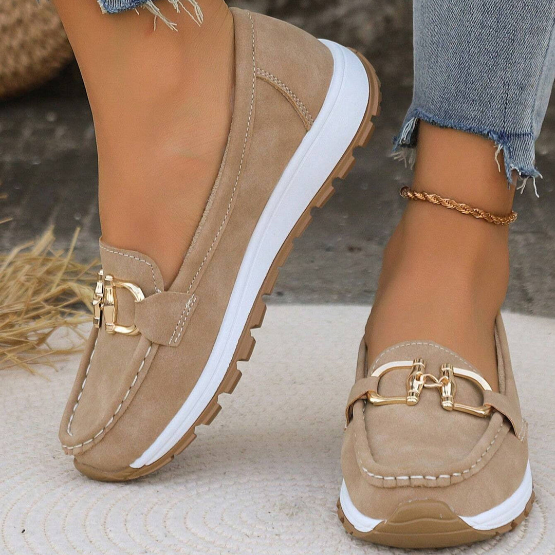 Elena Classic Suede Comfort Loafers - Elena Harper