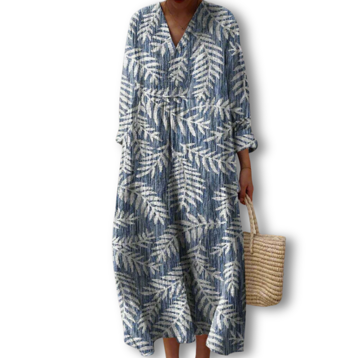Abigail Elegant print dress - Elena Harper