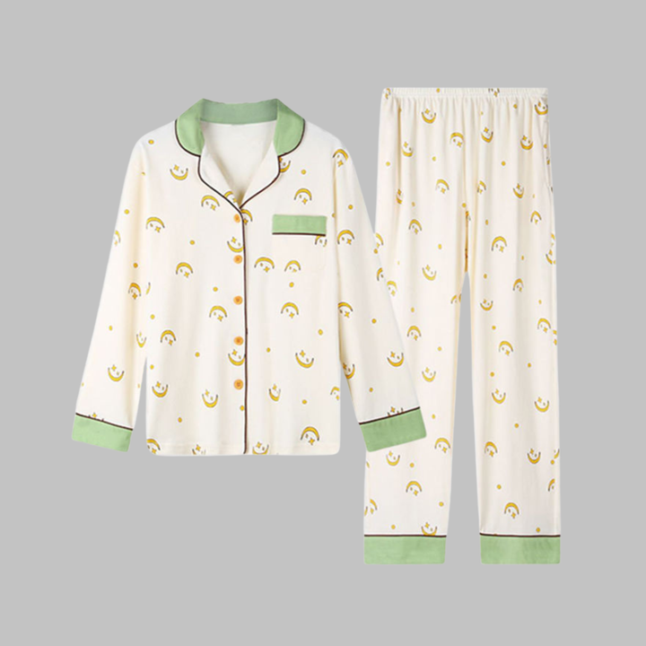 COSIMA Cozy Long Sleeve Top and Pants Loungewear Set - Elena Harper