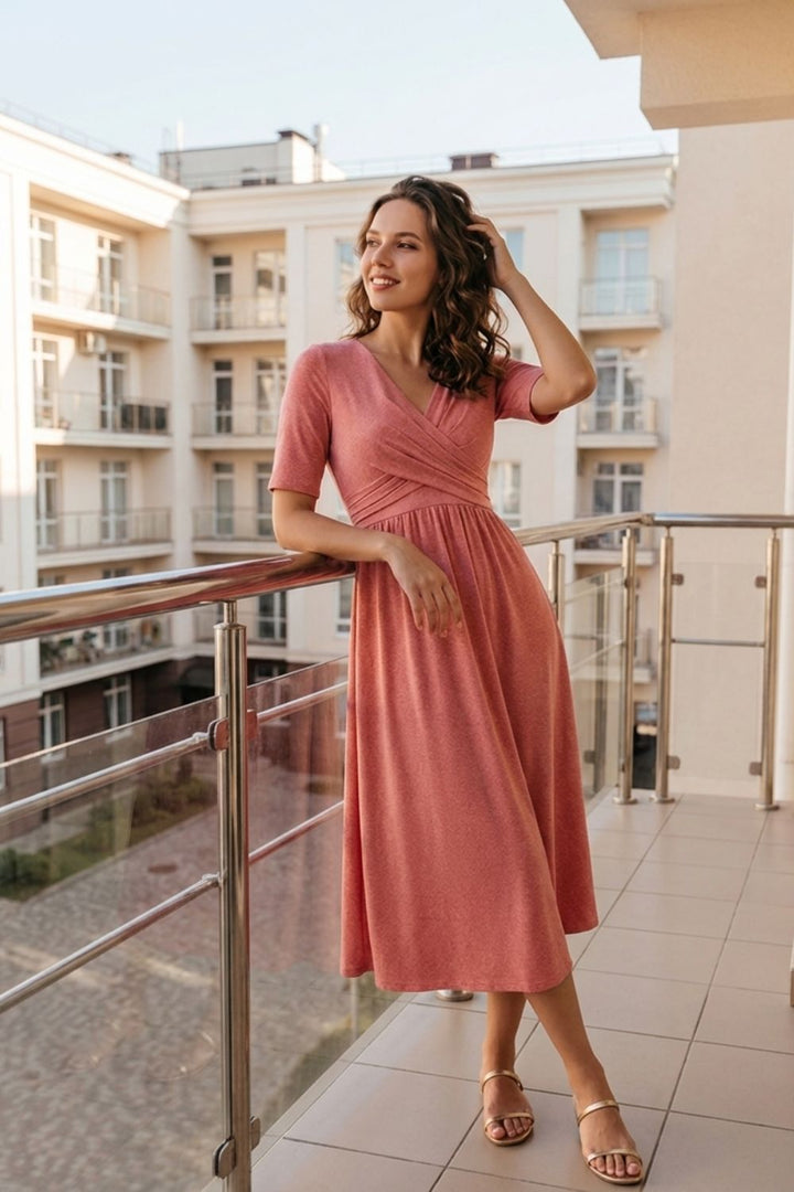 Women’s Wrap Midi Dress | Elegant