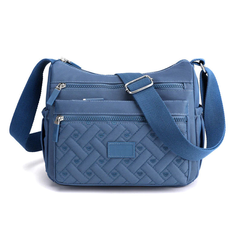 Lightweight and Functional Multi-Pocket Shoulder Bag for Women