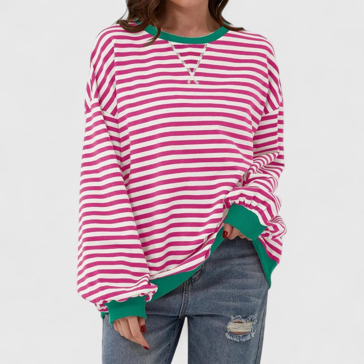 GRACE – OVERSIZED STRIPED SWEATER
