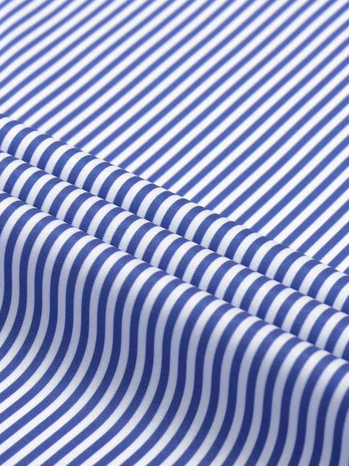 Long Sleeve Striped Shirt with Buttons - Elena Harper