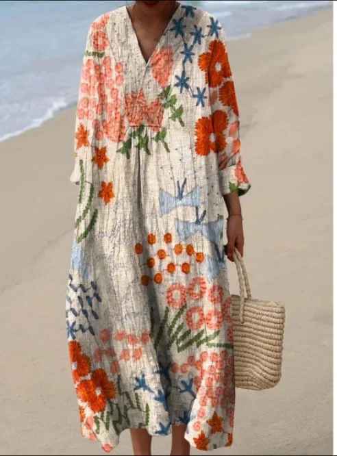 Ashley - Geometric Vintage Dress