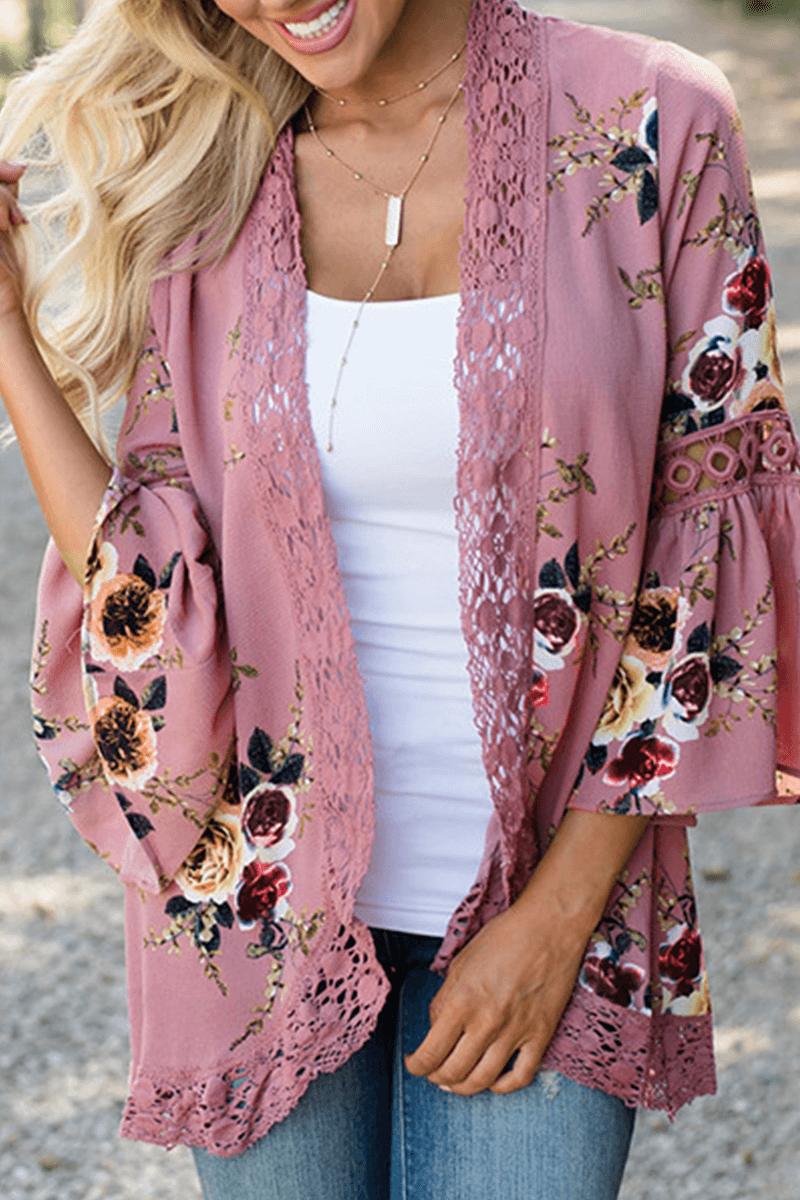 Women's Patchwork Print Casual Top