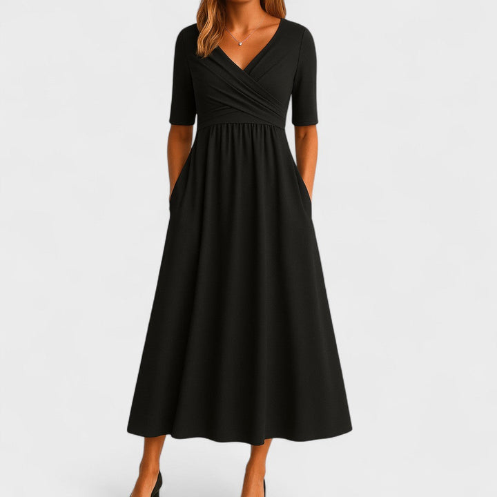 Ida Elegant Midi Dress - Elena Harper