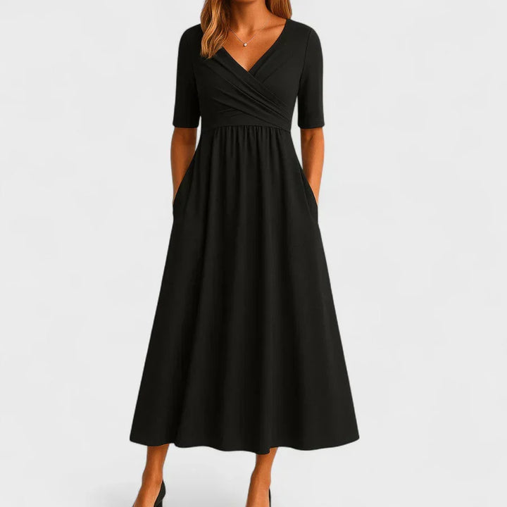 Phoebe Elegant Midi Dress - Elena Harper