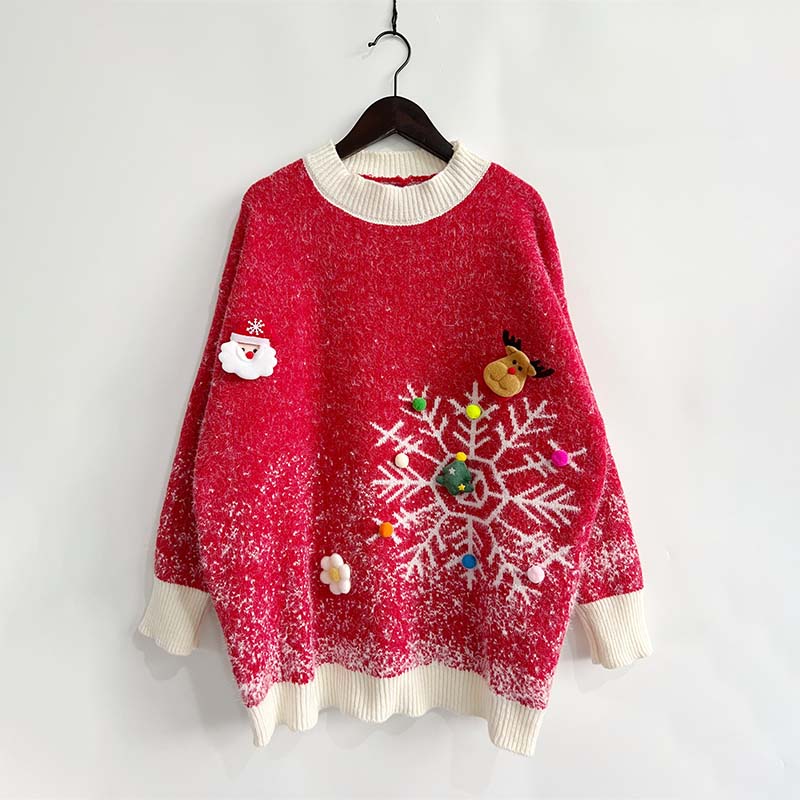 Two-Piece Sweater and Christmas Scarf