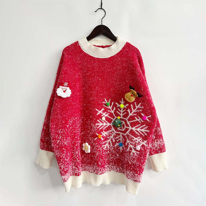 Two-Piece Sweater and Christmas Scarf