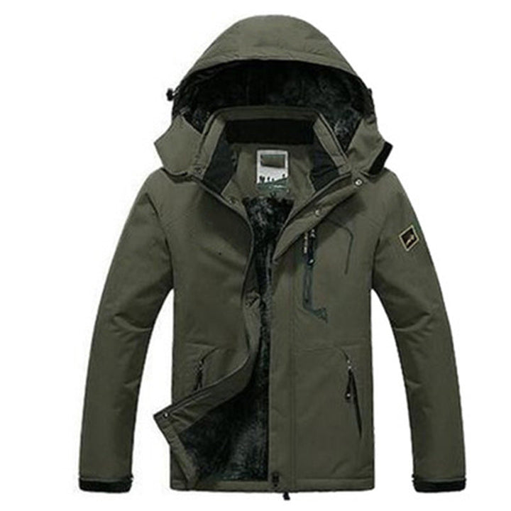 Louis Men's Waterproof Hooded Parka, view 7 - Elena Harper