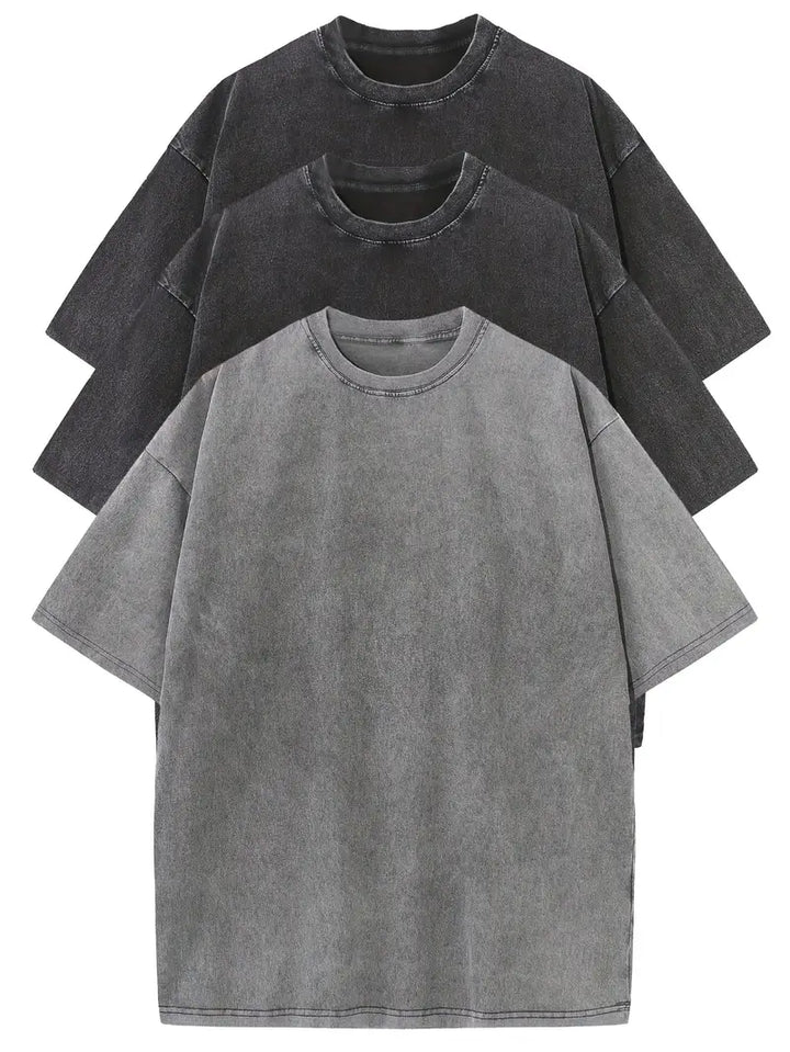 Essential Cotton Oversized Tee Set – 3-Pack