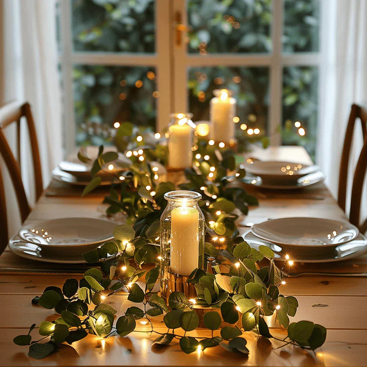 TwilightTrellis Olive Branch String Lights, view 2 - Elena Harper