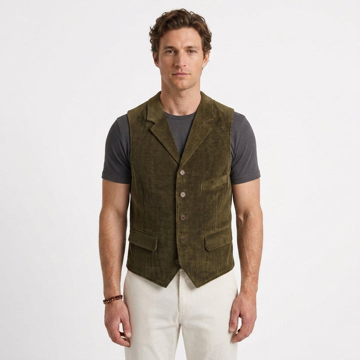 Corduroy Blazer with Wide Wale for Men