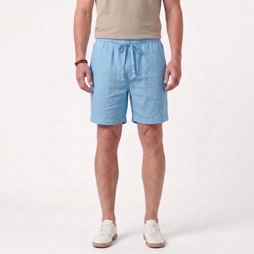 Cotton and Linen Summer Shorts for Men