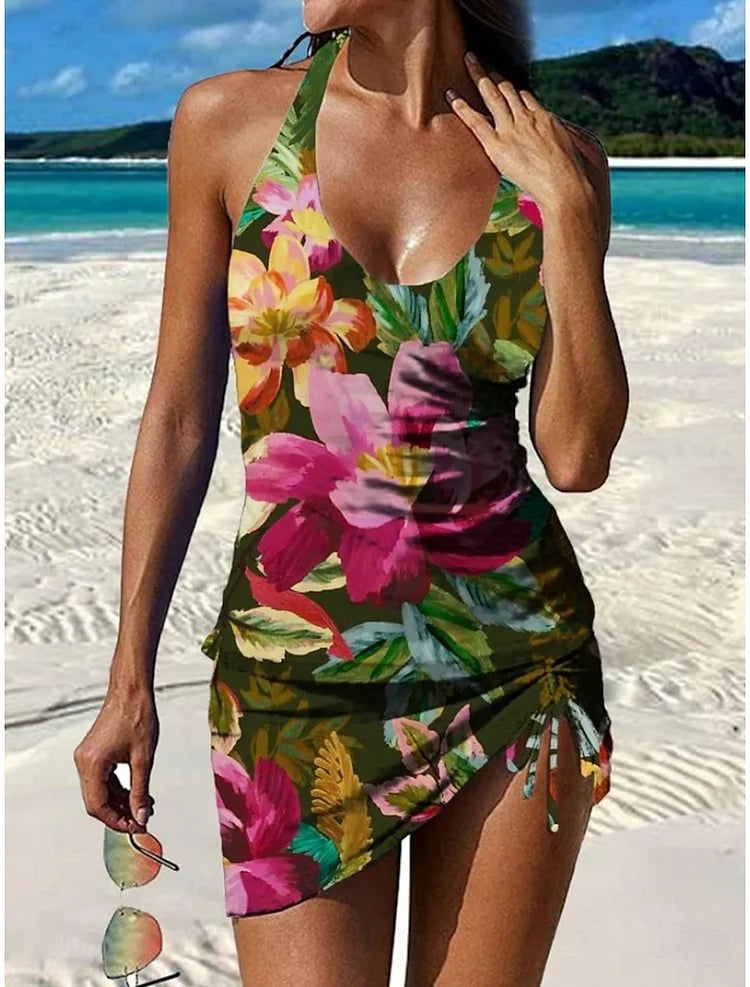 FLOWER SWIM SET FOR WOMEN