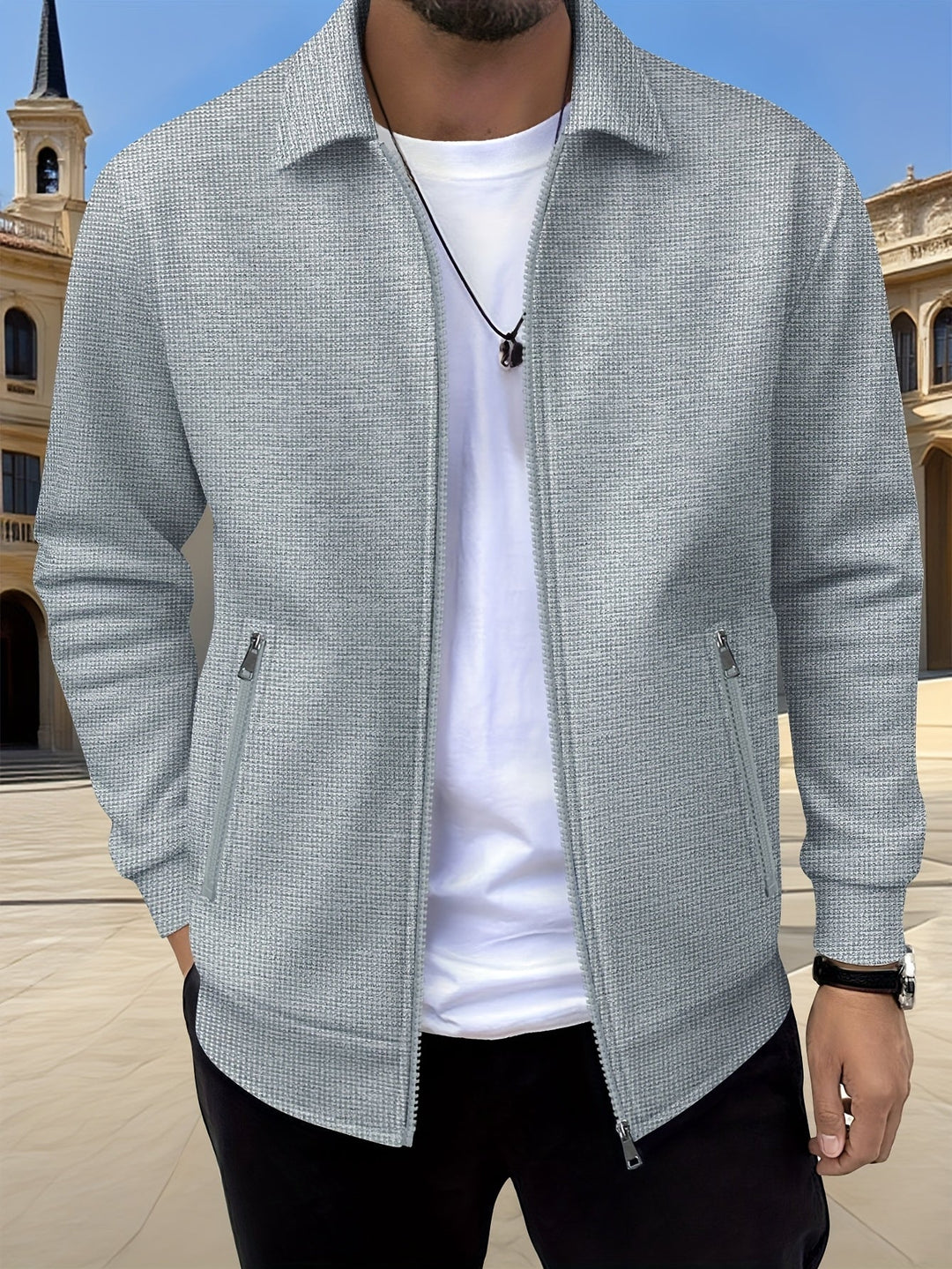 LAURENT MONACO | ZIPPERED SPORT JACKET FOR MEN