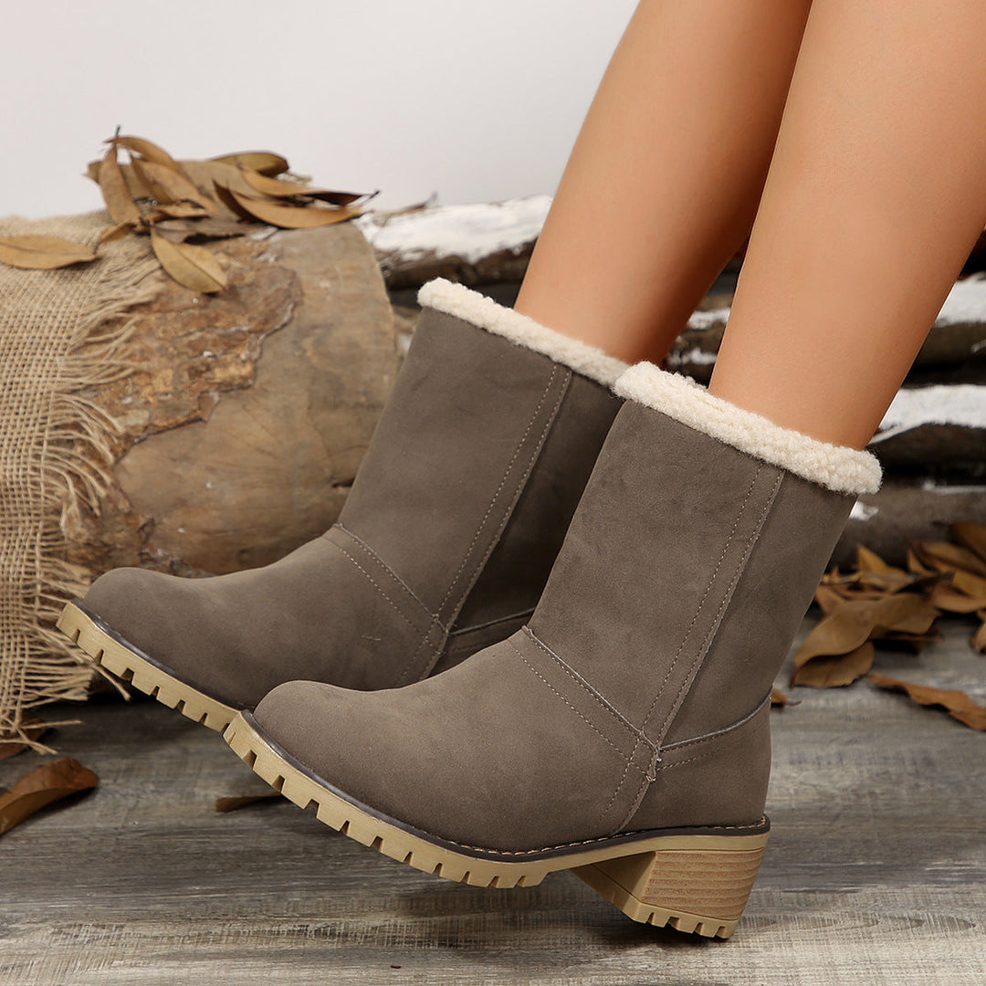 Women's Ankle Boots with Fleece Lining - Lurean