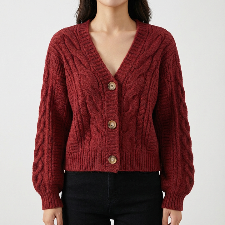 Florence Merino Wool Knit Cardigan