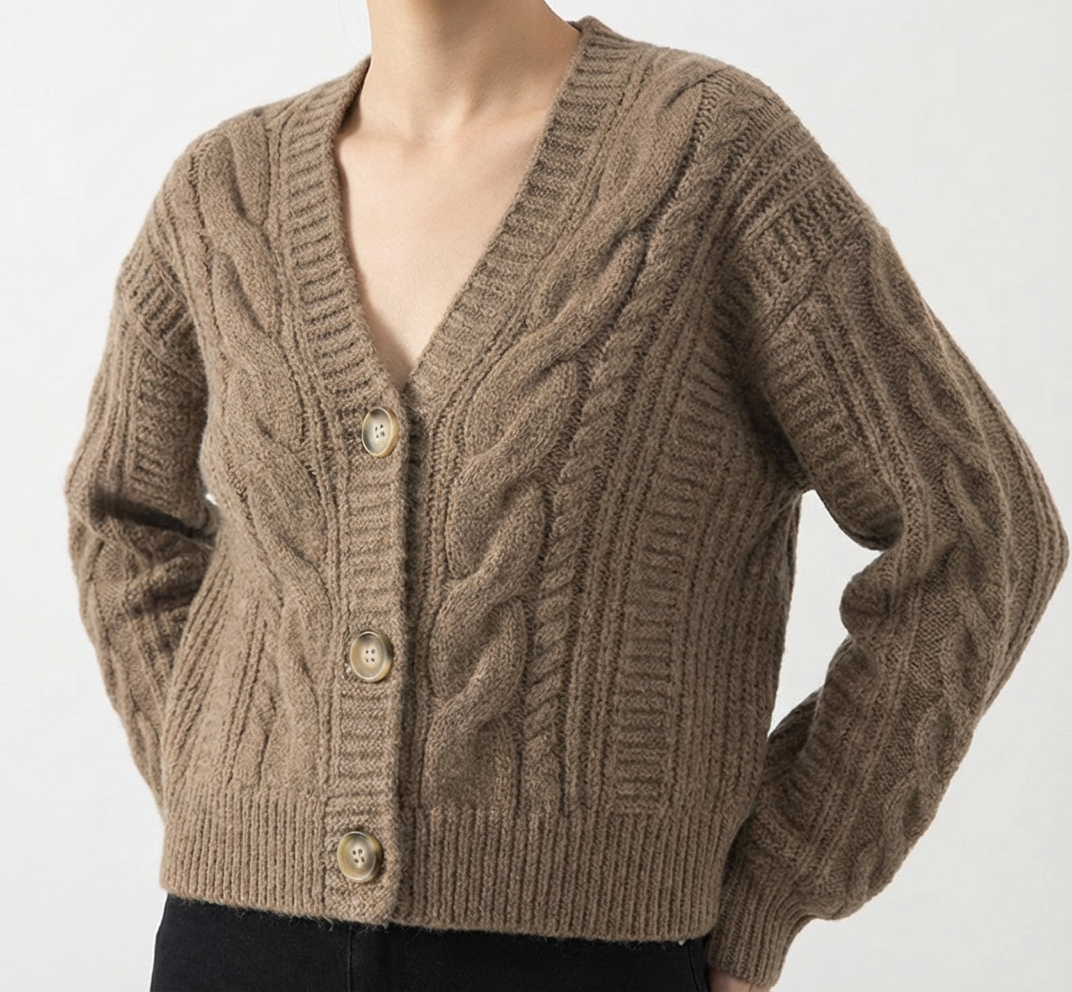 Florence Merino Wool Knit Cardigan