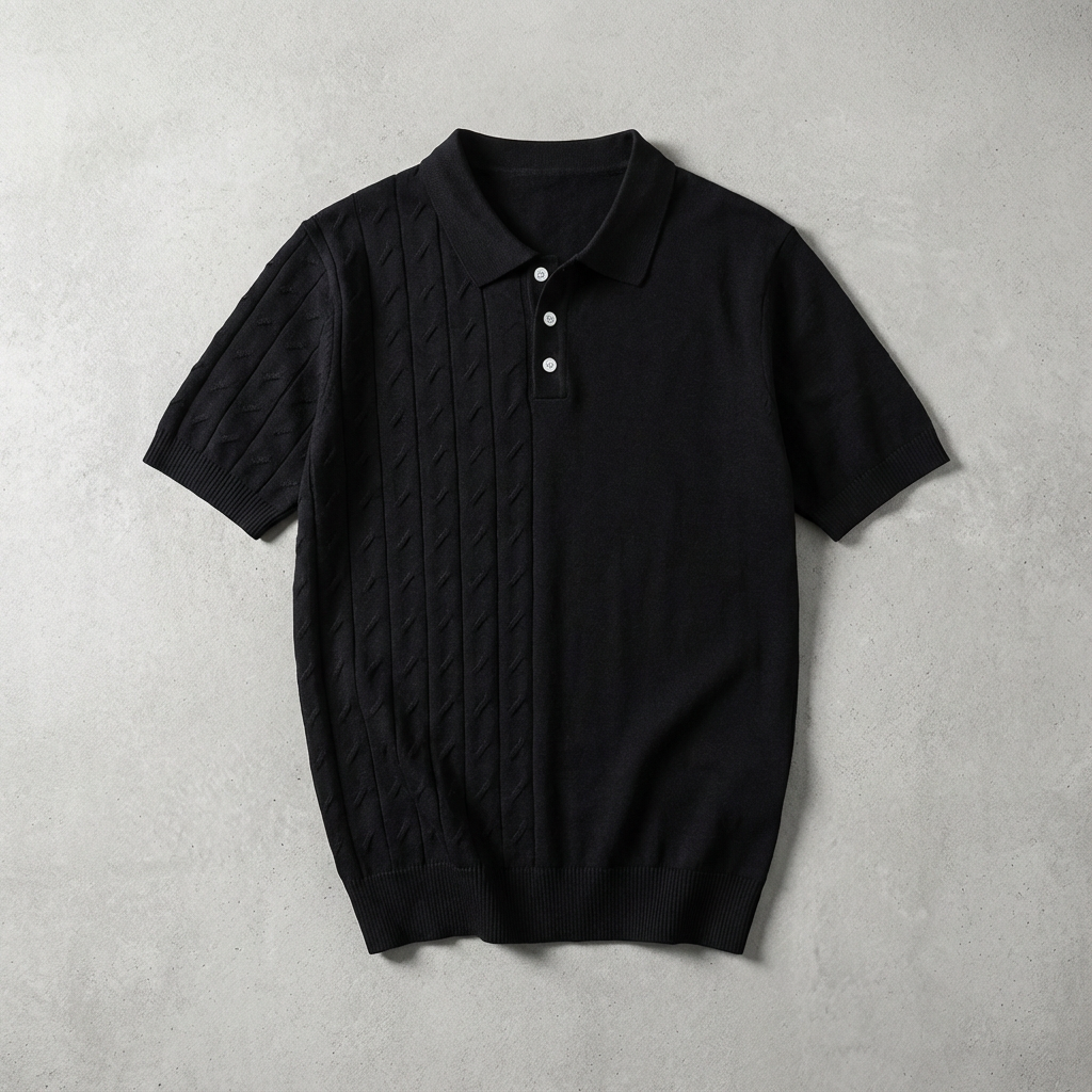 Serafina Jacquard Knit Polo