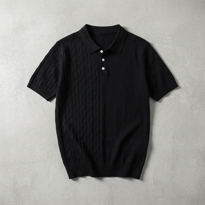 Serafina Jacquard Knit Polo