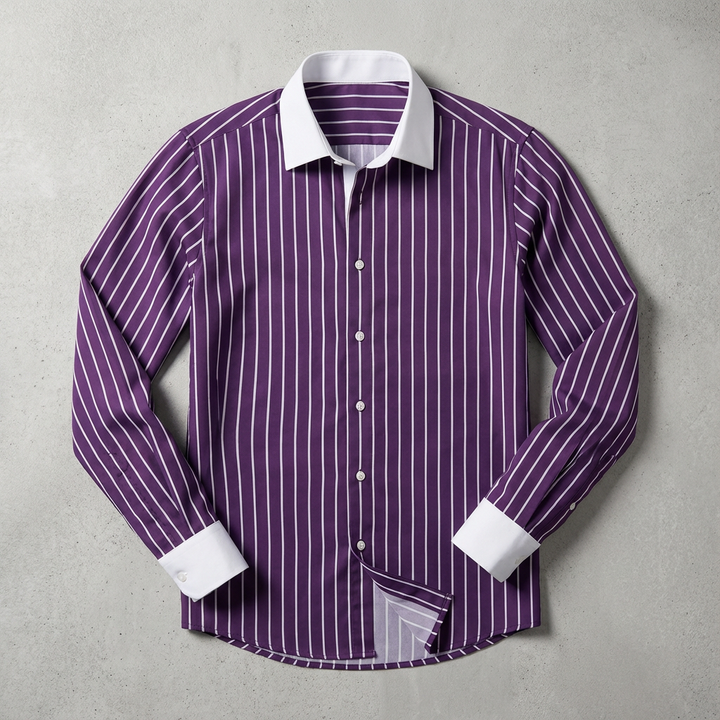 Serafina Cotton Striped Knit Shirt