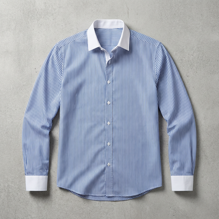 Serafina Cotton Striped Knit Shirt