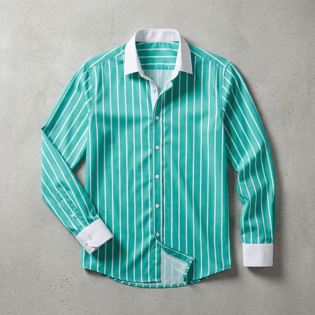 Serafina Cotton Striped Knit Shirt