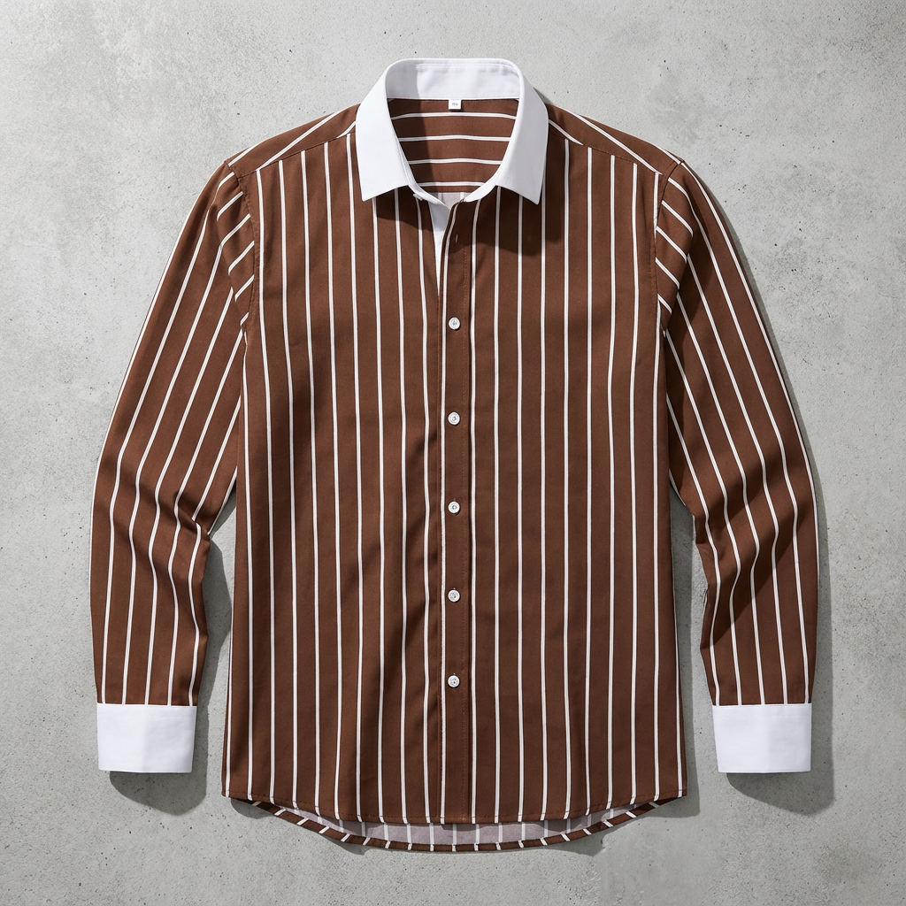 Serafina Cotton Striped Knit Shirt