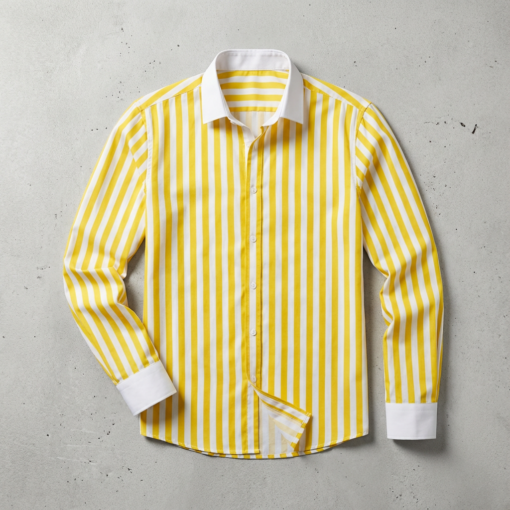 Serafina Cotton Striped Knit Shirt