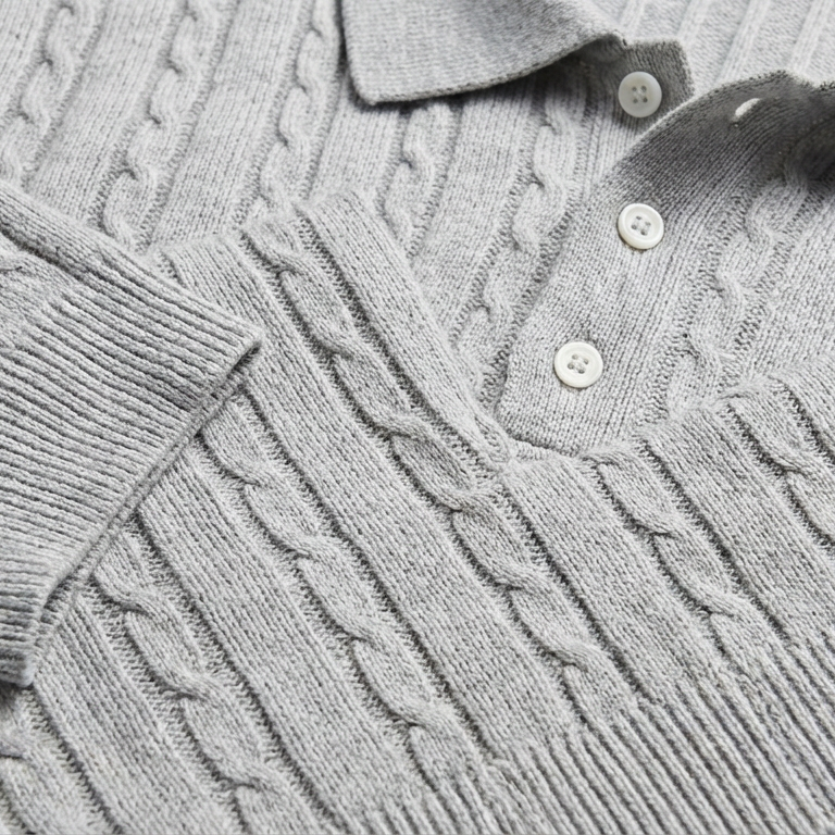 Serafina Jacquard Knit Polo