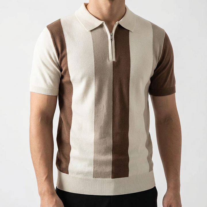 Ice Silk Valence Zip Polo