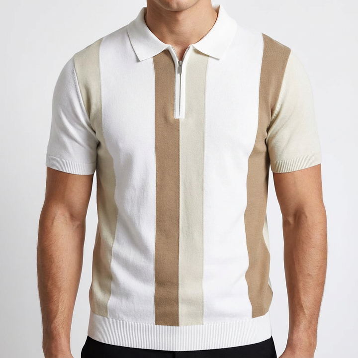 Ice Silk Valence Zip Polo